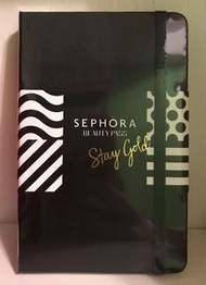 * Authentic* Sephora x MOlESKINE Gold Member Gift Black Leather Note Book 金會員筆記本