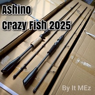 ของแท้ ราคาถูก ❗❗ คันตีเหยื่อปลอม กราไฟท์ Ashino Crazy-Fish [ รุ่นใหม่ 2025 ] เหมาะกับงานช่อน ชะโด ก