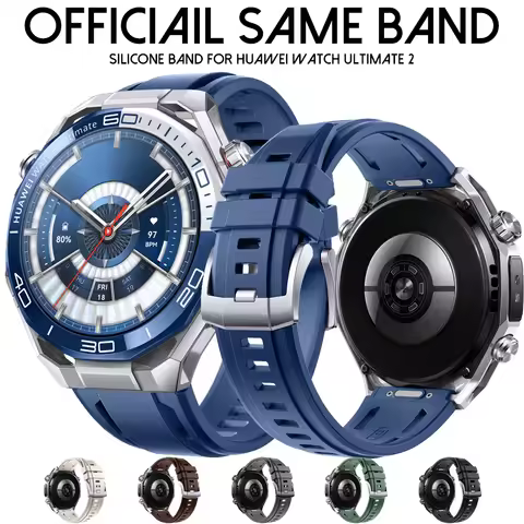 22mm Universal Silicone Strap for HUAWEI WATCH Ultimate 2 Sport Bracelet for HUAWEI Ultimate Quick D