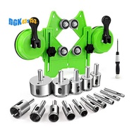 17 PCS  Hole Saw Kit Drill Bits Sets with Double Suction Cups Guide Jig Fixture From 4mm-83mm