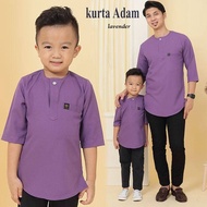 KURTA   ADAM SLIM FIT  BUDAK LEKAKI LENGAN 3SUKU  Kids  TELUK BELANGA  BABY BLUE/LEVANDER