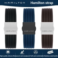 [Free Installation Tool] Hamilton Watch Strap Male Hamilton Hamilton Khaki Jazz Eternal Field Rubber