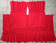 3IN1 Plain Sala Set/Sofa Set Cover With Lace/Ruffles