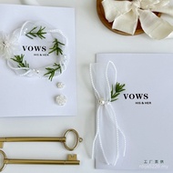 Declaration Newcomer Vows Premium Engagement Wedding Host Vows Give Dictionary Niche Card Card Vows 