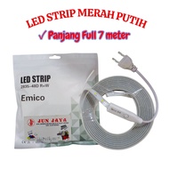 LED strip merah putih/ Lampu led strip selang merah putih panjang 7 mtr /Lampu LED STRIP MERAH PUTIH