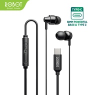 Headset Robot REC240 Headset Wired Earphone Bass Android Kabel Jack 3.5