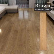 100PCS Wood Grain Vinyl Tiles Floor Sticker (91*15CM) Self Adhesive PVC Waterproof Mat Wear-resistan
