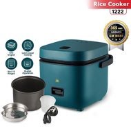 Smart Rice Cooker Mini 0.8L Hijau - Rice Cooker Minimalis