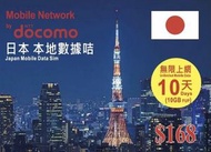 NTT Docomo - 【日本】 Docomo IIJ 【10日】原生卡 [首10GB高速數據] 無限數據上網卡 電話卡 SIM咭