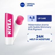 NIVEA Lip Care Caring Lip Balm - Watermelon Shine (4.8g) / Lip Balm / Colored Lip Balm, Tinted Lip B