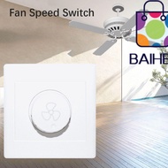 BAIHEE Speed Control Switch Ceiling Fan 86*86mm Durable Rotary Switches