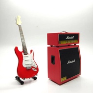 MERAH Miniature red fender stratocaster guitar plus marshall t amplifier