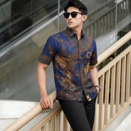 HIJAU AGUNG COLOR BATIK, BROWN CAP BATIK AND GREEN CAP M, L, XL, XXL, Men's Batik, Men's Clothing