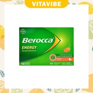 Berocca Energy Vitamin C + Vitamin B Orange Flavour (15 / 45 Effervescent Tablets )