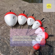 2 pcs Fishing Styrofoam polystyrene EVA Big Belly Float Tackle Accessories Pelampung Pancing Mancing