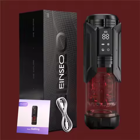 APP Male Pleasure Cup 7 Modes Sucking Rotating Licking Thrusting Wireless Rechargeable Waterproof Si