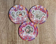 Pokemon x TCBY 絕版水松底杯墊 - 小拳石＆滾動石＆滾動岩