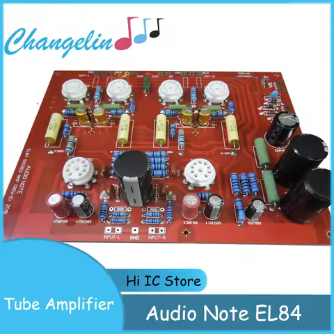 Latest HiFi Hi-End Stereo Push-Pull EL84 Vaccum Tube Amplifier PCB DIY Kit Ref Audio Note PP Board