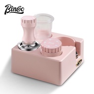 BINCOO Coffee Pink Tamper Set Powder Distributor Square Tamper Base Italian Coffee Utensils 51/58MM