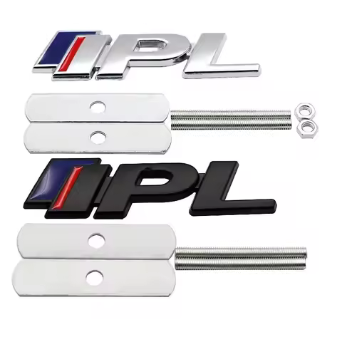 3D Metal IPL Logo Front Grill Car Emblem Badge Sticker Decals Accessories For Infiniti Q50 Q50L Q30 