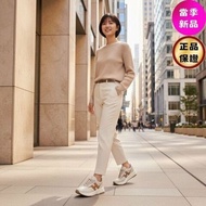 Hogan 女款 Hi-Fi 納帕皮革厚底雲朵運動鞋 白色焦糖色H/底高6.5公分 IT37/38/38.5/39/40