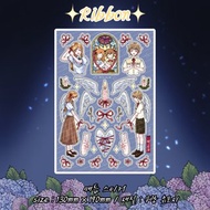 Knot angel boy girl (lilliwon) vintage design person seal sticker