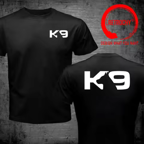 TRAINER K9 Team K-9 Unit Malinois Dog Training Tshirt Men Tops Vintage Summer Clothing 100% Cotton S