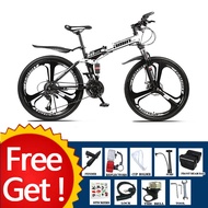 【SG Ready Stock】Mountain Bike26 Inch 24 Speed Folding Bicycle Adult Outdoor  Foldable Adult Outdoor road folding bike 折叠自行车 26英寸 24速