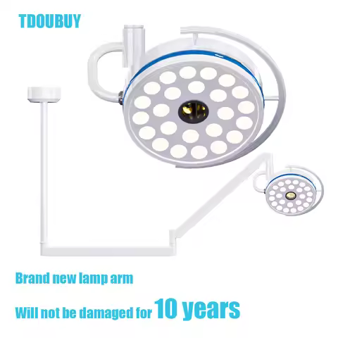 72W Ultra Rugged Ceiling Mounted Surgical Auxiliary Lighting Arm for Dental Offices Pet Hospitals An
