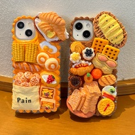 Diy Phone diy Phone Case Simulation Candy Toy Cream Glue Phone Case diy Material Pack Bread Biscuits