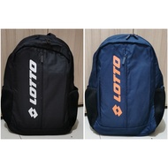 L0TT0 BACKPACK BLACK NAVY
