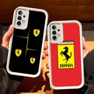 White Case For Samsung A55 A14 A56 A35 A16 A36 A04s A05S A15 S25 Ultra A25 A24 A54 A34 5G S43 Ferrar