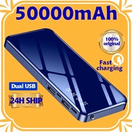 50000mah Powerbank Super Slim Powerbanks 2.1A Fast Charging Large Capacity LED Original