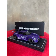 UNGU Diecast Mini Scale 64 LB Performance Liberty Walk Nissan GTR R35 Purple