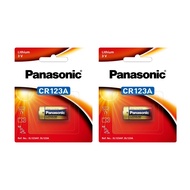 Panasonic CR123A CR17345 123 Photo Lithium 3V Battery [Bundle of 2]