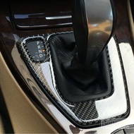 Carbon Fiber Auto Center Control Gear Shift Panel Cover Sticker Interior Decoration For BMW E90 E92 E93 3 Series Car Acc