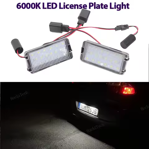 2PCS LED License Number Plate Light Lamps For Seat Altea 2005-2009 Arosa Cordoba 6K 6L Leon 1M Toled