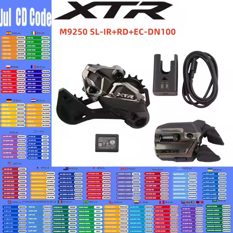 Shimano XTR Series Di2 M9250 SL-IR+RD-SGS+EC-DN100 Shifter Lever Rear Deraileur Charger 1×12S For MT