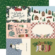 Echopark paper Winter Cottage Double-Sided Cardstock 12"X12"