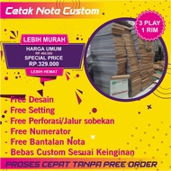 CUSTOM NOTE PRINTING - 3 PLAY 1 RIM, INVOICE PRINTING, ROAD LETTERS, RECEIPTS, ETC. Invoice Book