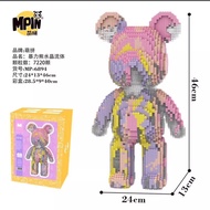 (With Hammer + Lamp As Gift) lego bearbrick bearbrick Assembly Set Color Spill 46cm mpin