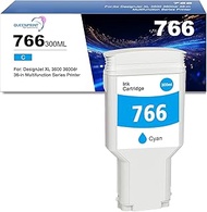 QUEENPRINT High speed printing 766 Ink Cartridge Cyan P2V89A 766 C DYE Ink Replacement for 766 Ink C