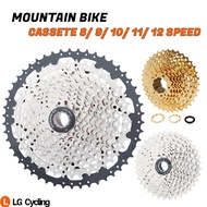 Sunshine Cassette Mountain Bike Cassette Flywheel 8/9/10/11/12 Speed 11-32T 36T 40T 42T Gear Ratio S