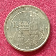 koin Austria 10 Euro Cent (1st map) 2002-2007