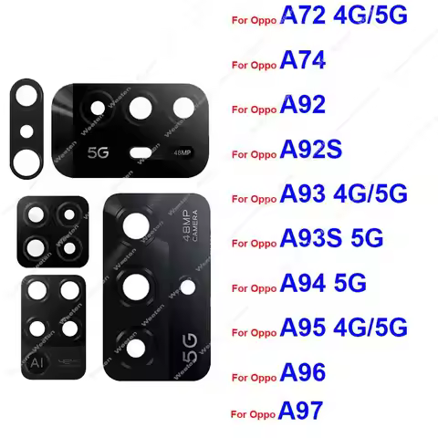Rear Camera Glass Lens For OPPO A72 A74 A92 A93 A94 A95 A96 A97 4G 5G Back Camera Lens Glass Repair 