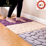 [MDJ]  40*60cm Bath Mat Feet Pad Pebbles Floor Living Ro Doormat