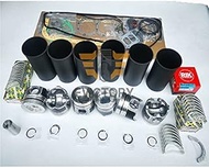For Isuzu 3-ring 6SD1 6SD1T engine rebuild kit piston ring liner gasket bearing