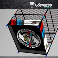 Stiker SANGKAR KOTAK Decal Variasi Gepengan Kandang Burung Cendet Kacer Koper Motif RMI RADJA