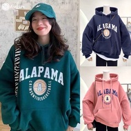 [S - 7XL] Imported Hoodie for Women, Jumbo Korean Style Model, ALAPAMA Screen Printing, Size SML XL 