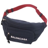 Balenciaga WHEEL 569978 尼龍海軍藍腰包 0439 [BALENCIAGA] 成色極佳